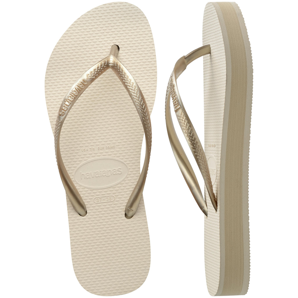 Slim Flatform Thongs