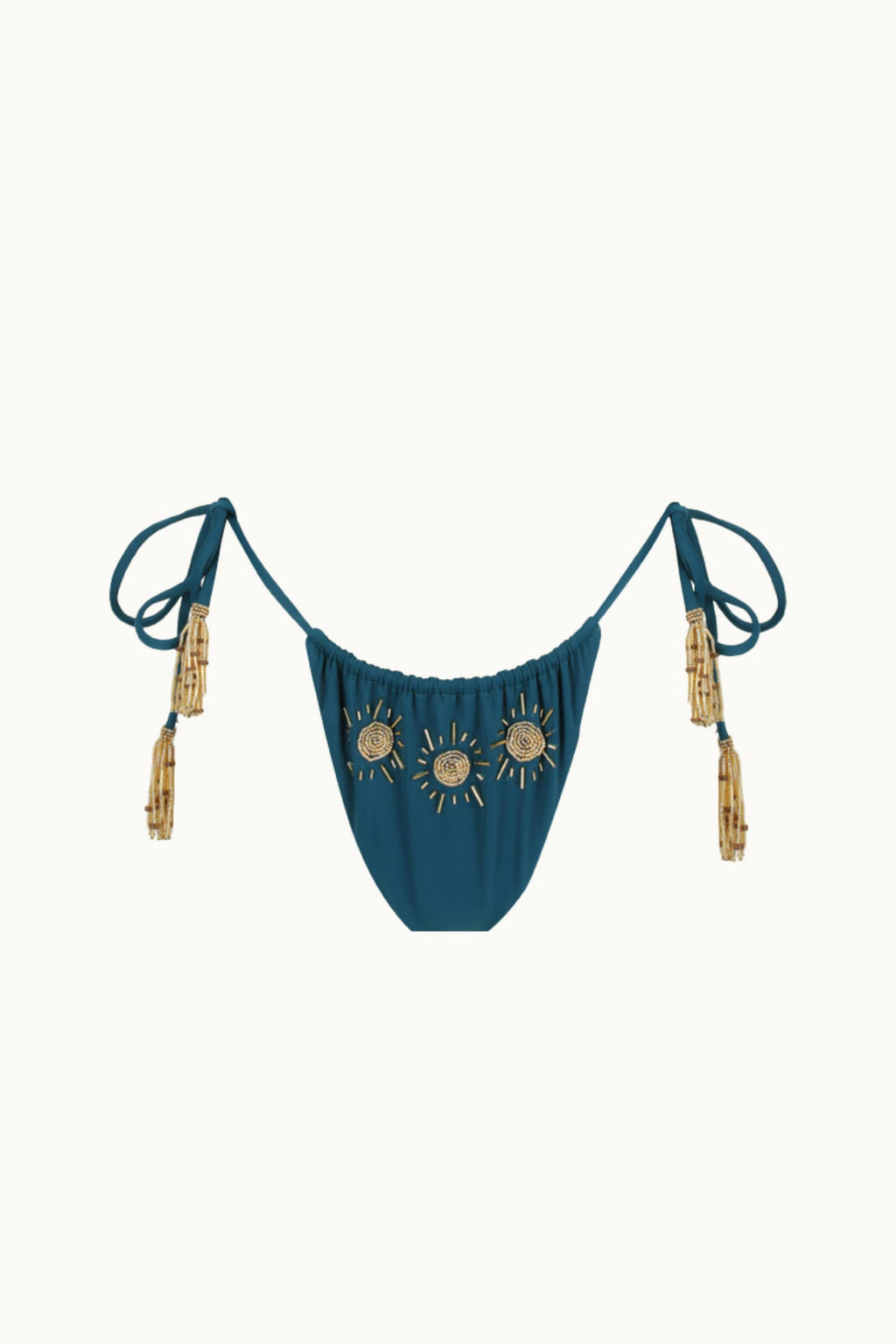 BEADED KINI BRIEF - SUNSHINE