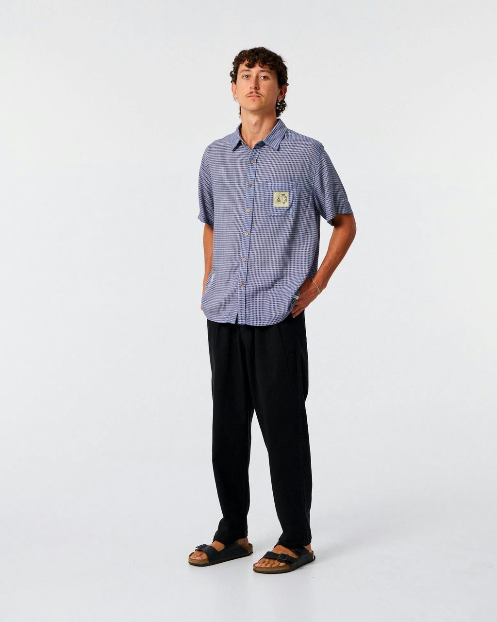 Wingnut Short Sleeve Shirt - Worker Blue