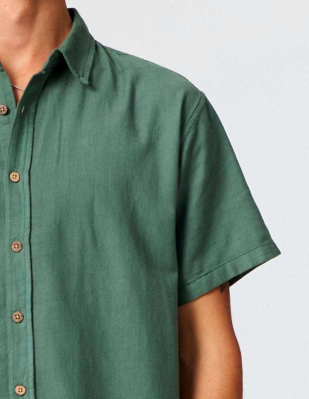 Lamrock Linen Shirt - Dusty Green