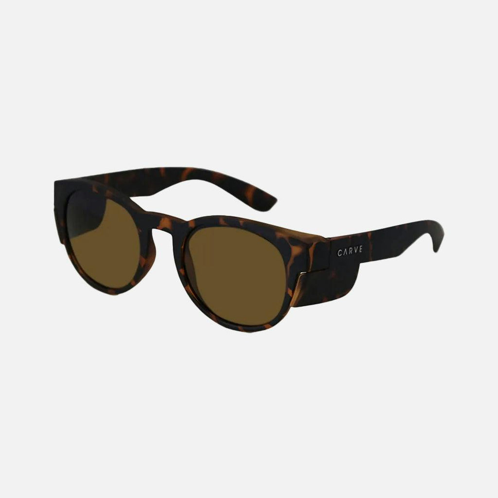 CHIPPY SAFETY WITH A MATTE TORT FRAME AND BROWN POLARIZED LENS