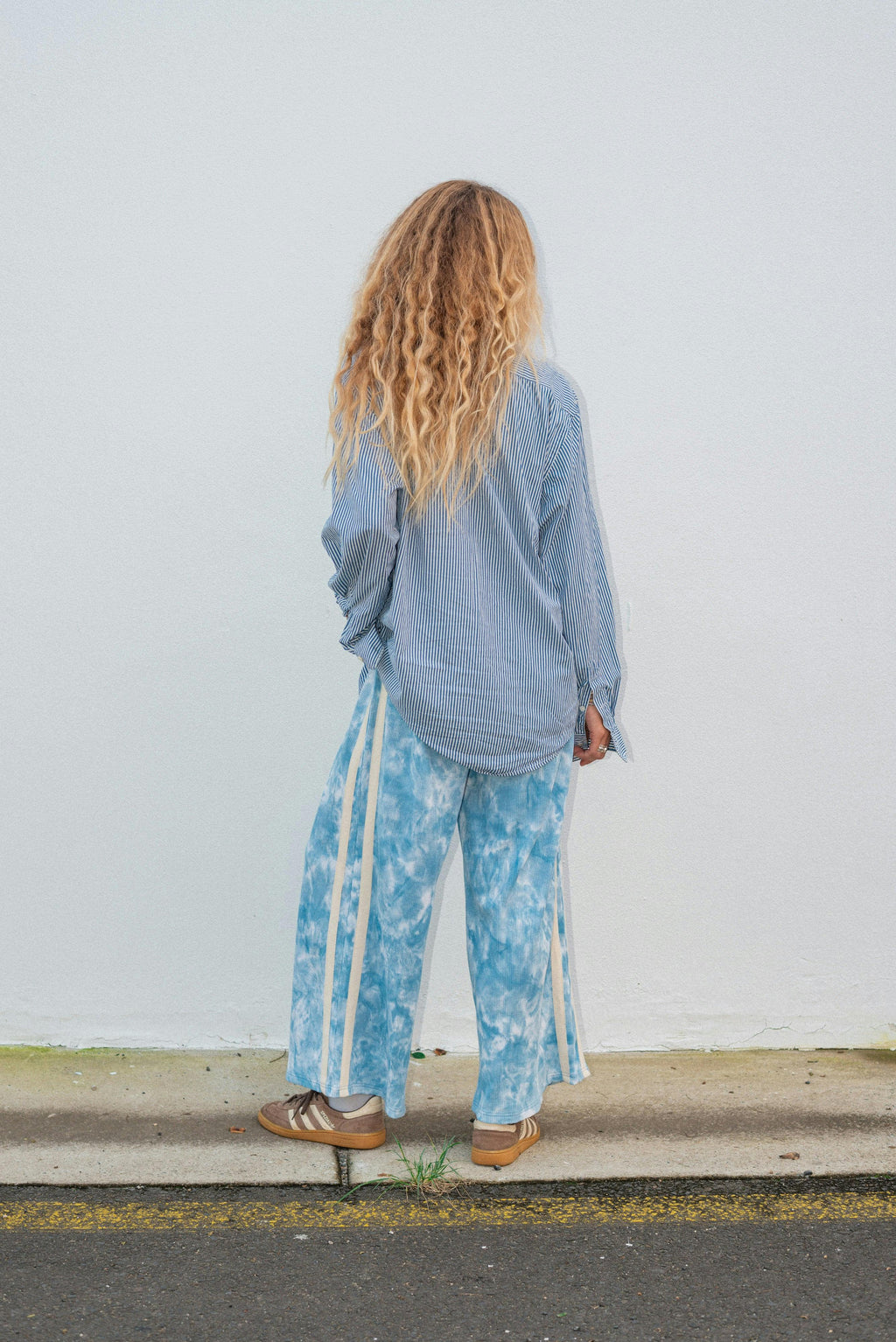 Waffle Lounge Pants in Cloud Tie Dye