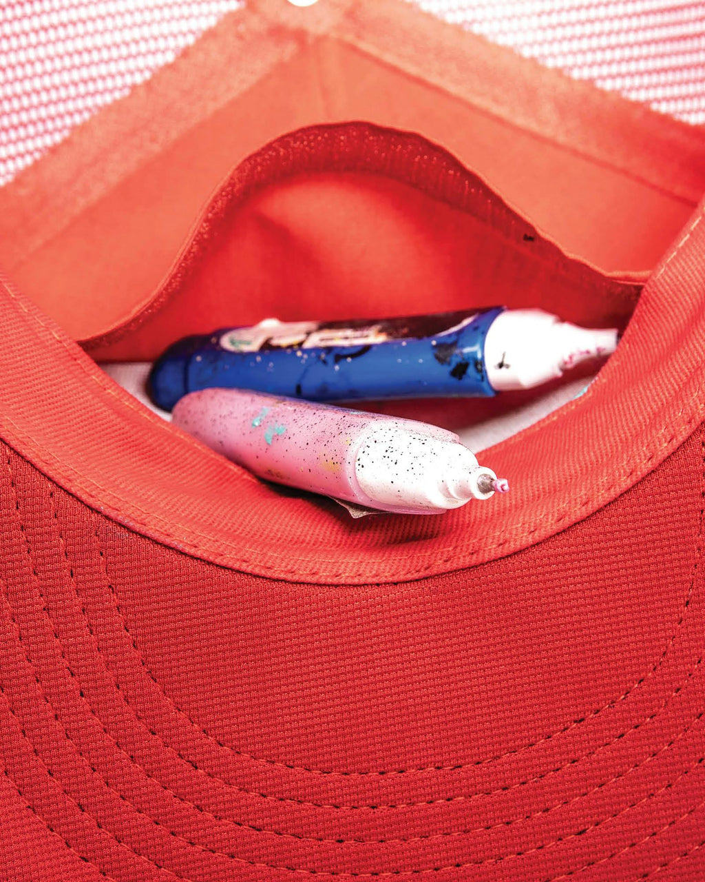 FBS x Marty Baptist – Art Gallery Trucker Cap – Red