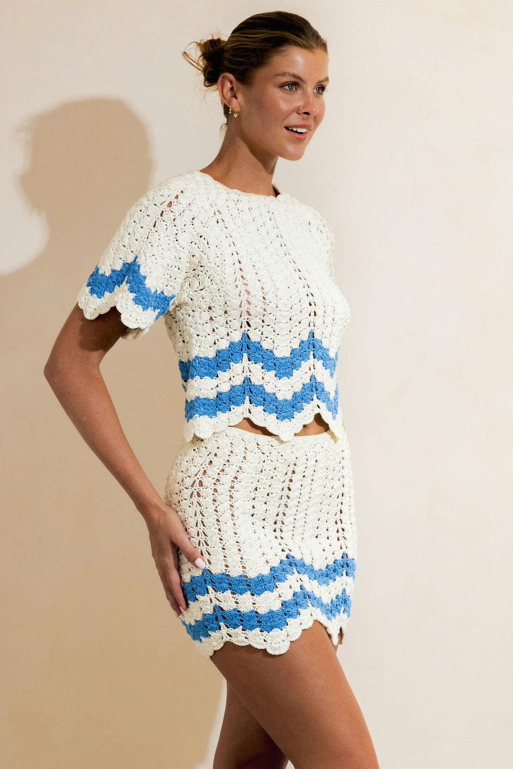 MONSOON CROCHET TOP - CREAM