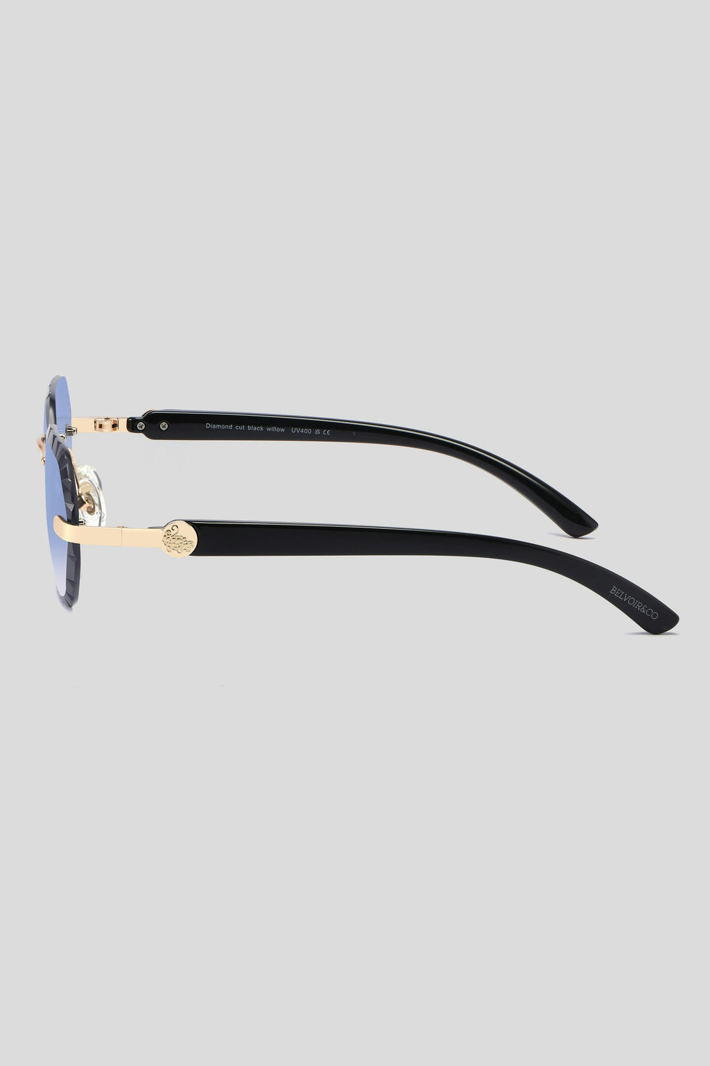Diamond Cut Willow Blue | Black