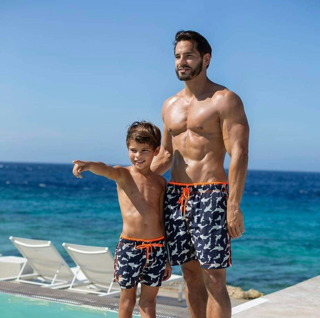 Belize Koi Swim Shorts Navy Kids