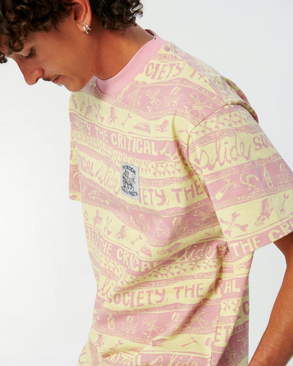 Wedd Stripe Tee - Lemon