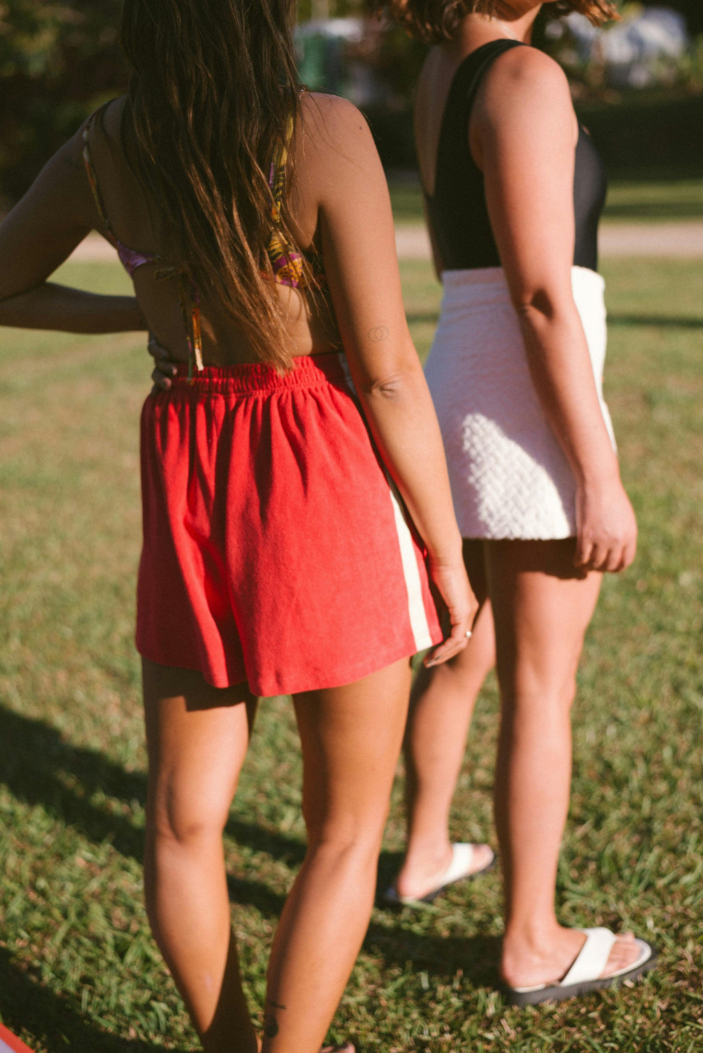 Terry Towelling Shorts Chilli