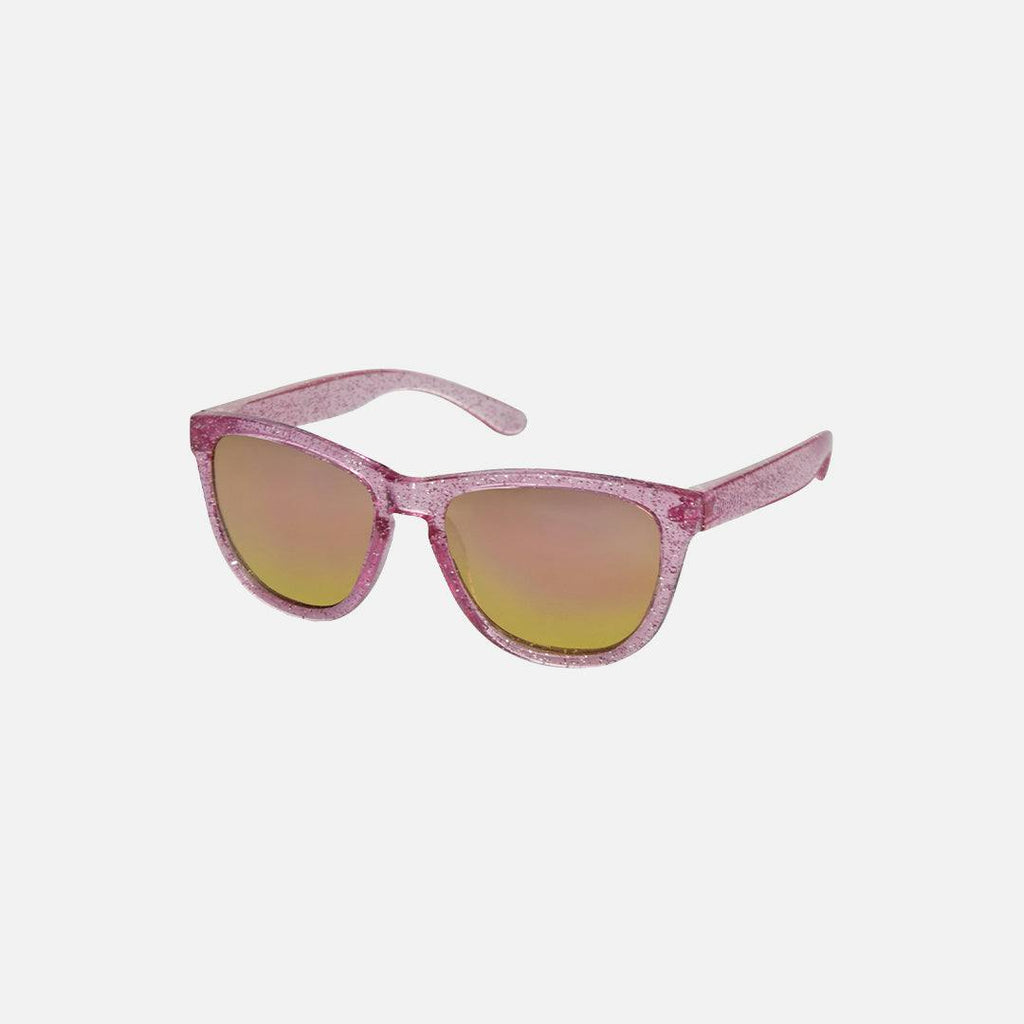 Cali Junior - Kids Crystal Pink Glitter Frame with Grey with Pink Iridium Lens
