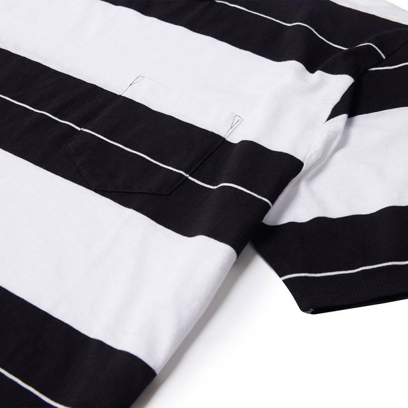 STRIPED TEE / BLACK ~ WHITE