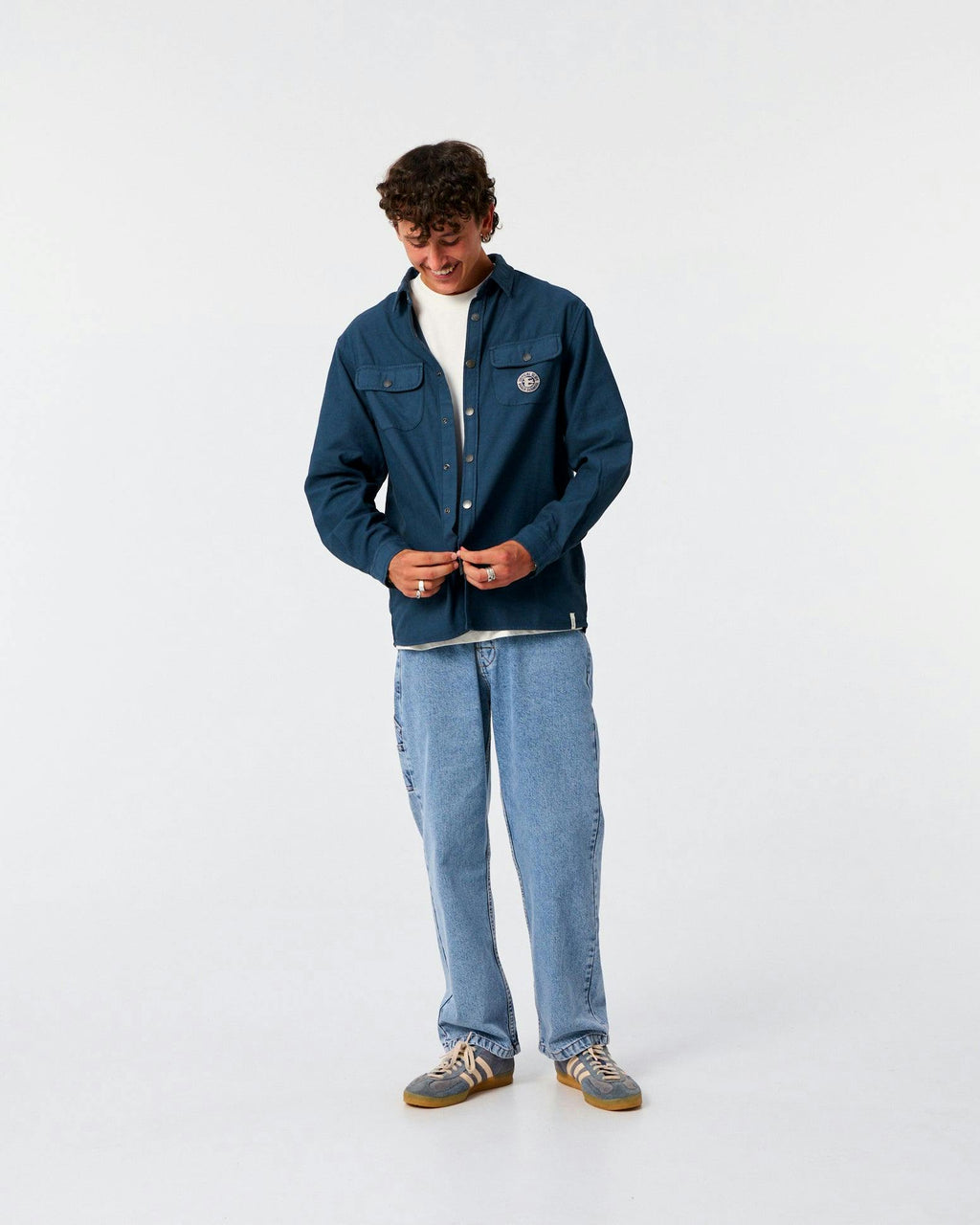 Sun Cured Overshirt - Worker Blue