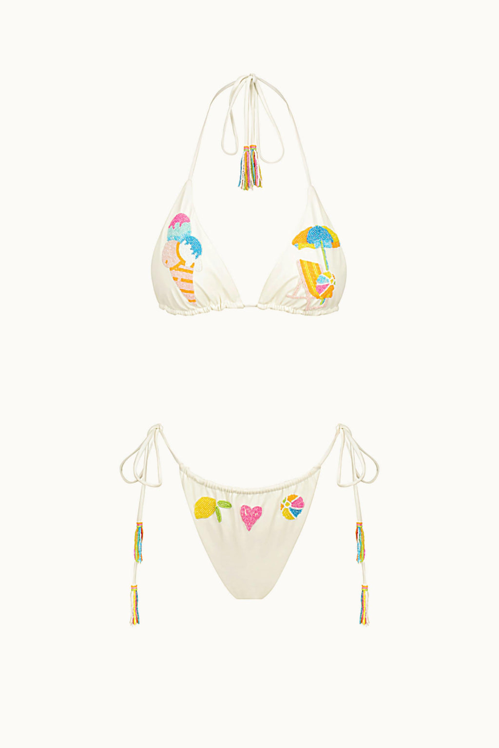 BEADED KINI BRIEF - GELATO