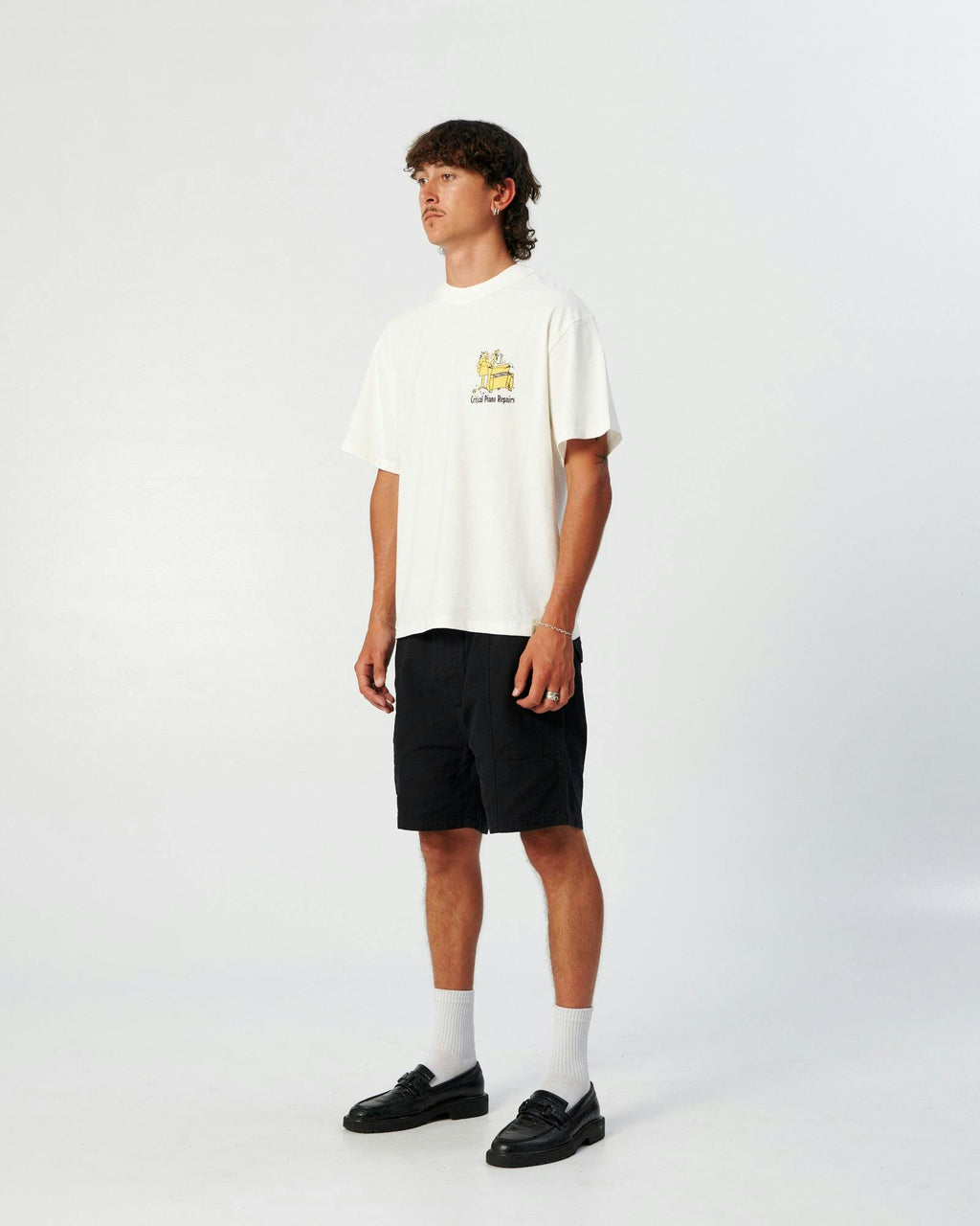 Piano Repairs Tee - Vintage White