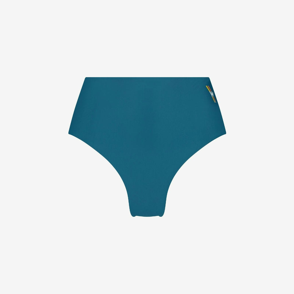 High Waist Bottom Reversible ― Teal / Purple