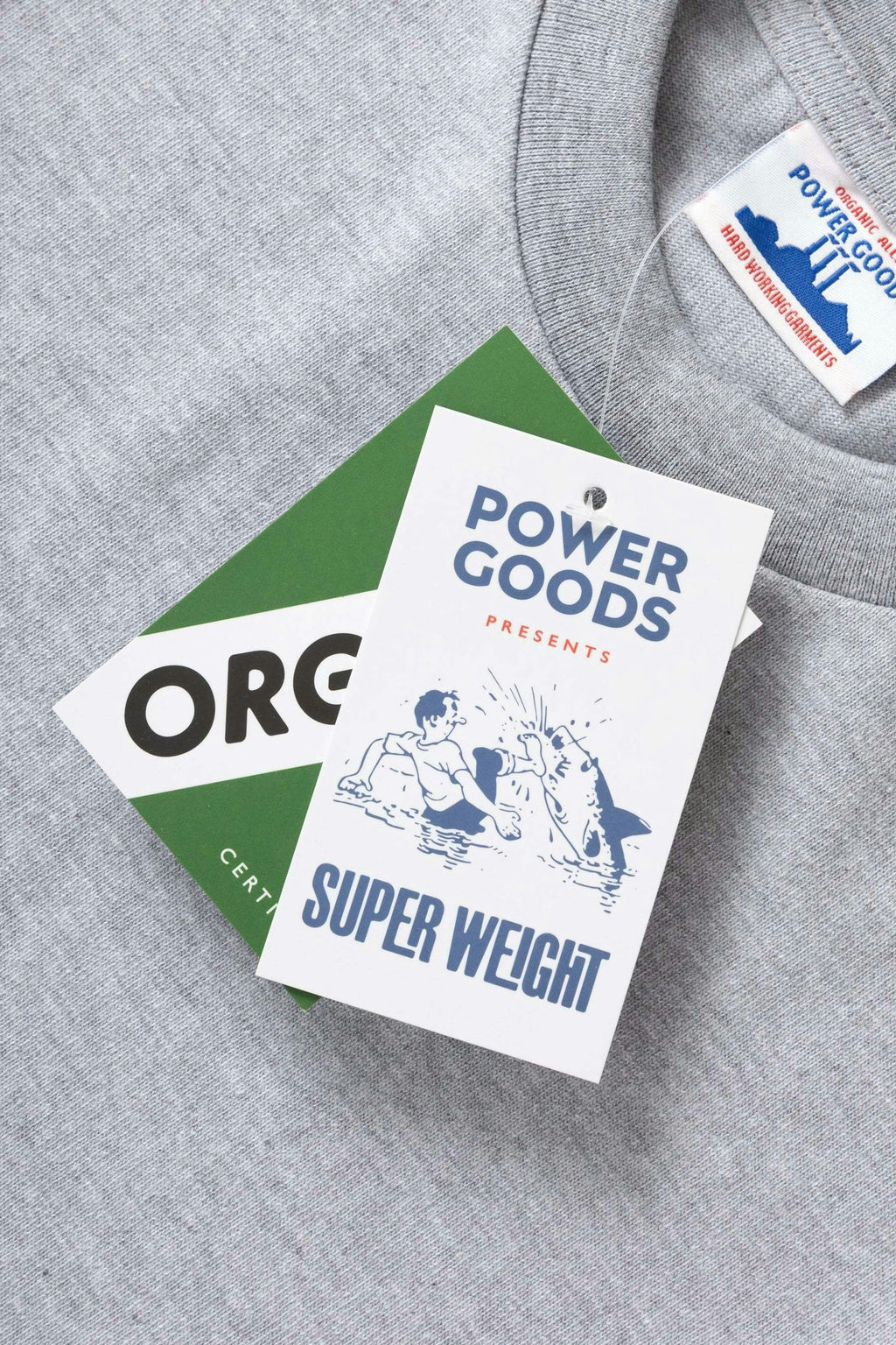 Power Goods Super Weight Tee in Heather Grey