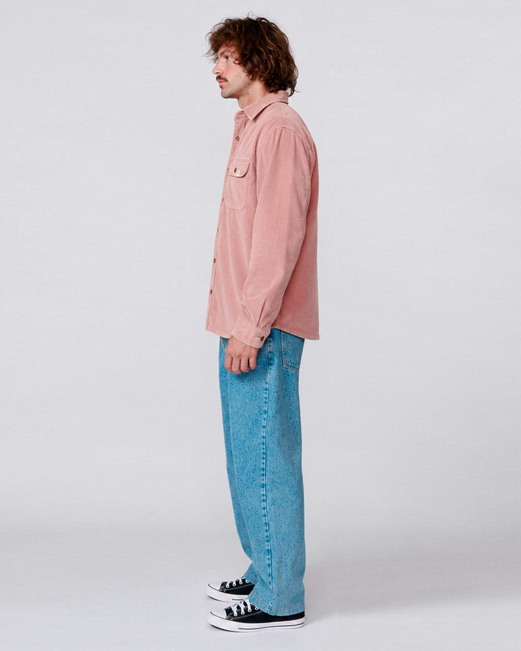 Lazy Boy Cord Shirt - Dusty Rose
