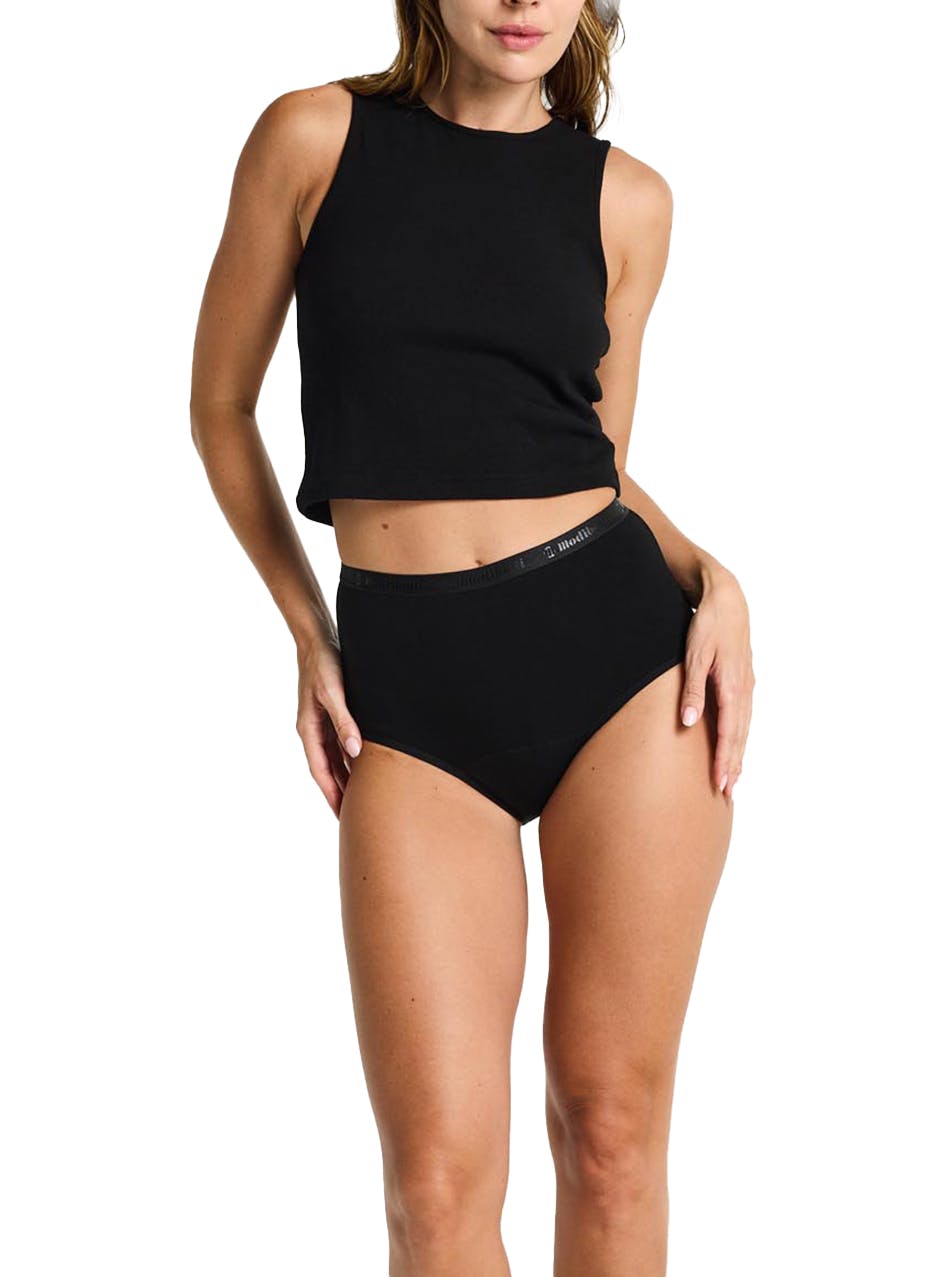 Classic Period Underwear Full Brief 3 Pack Light Absorbency Black