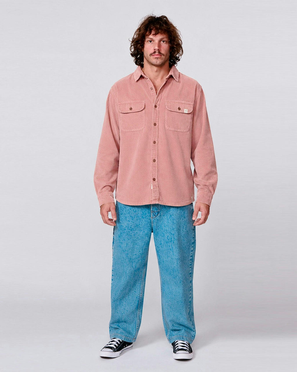 Lazy Boy Cord Shirt - Dusty Rose